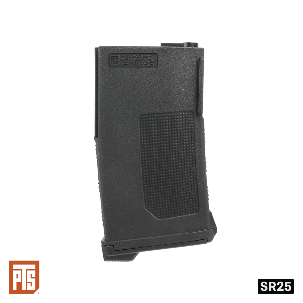 PTS EP Series Enhanced Polymer Magazine LR (EPM-LR) 150rd for SR25 AEG – Black