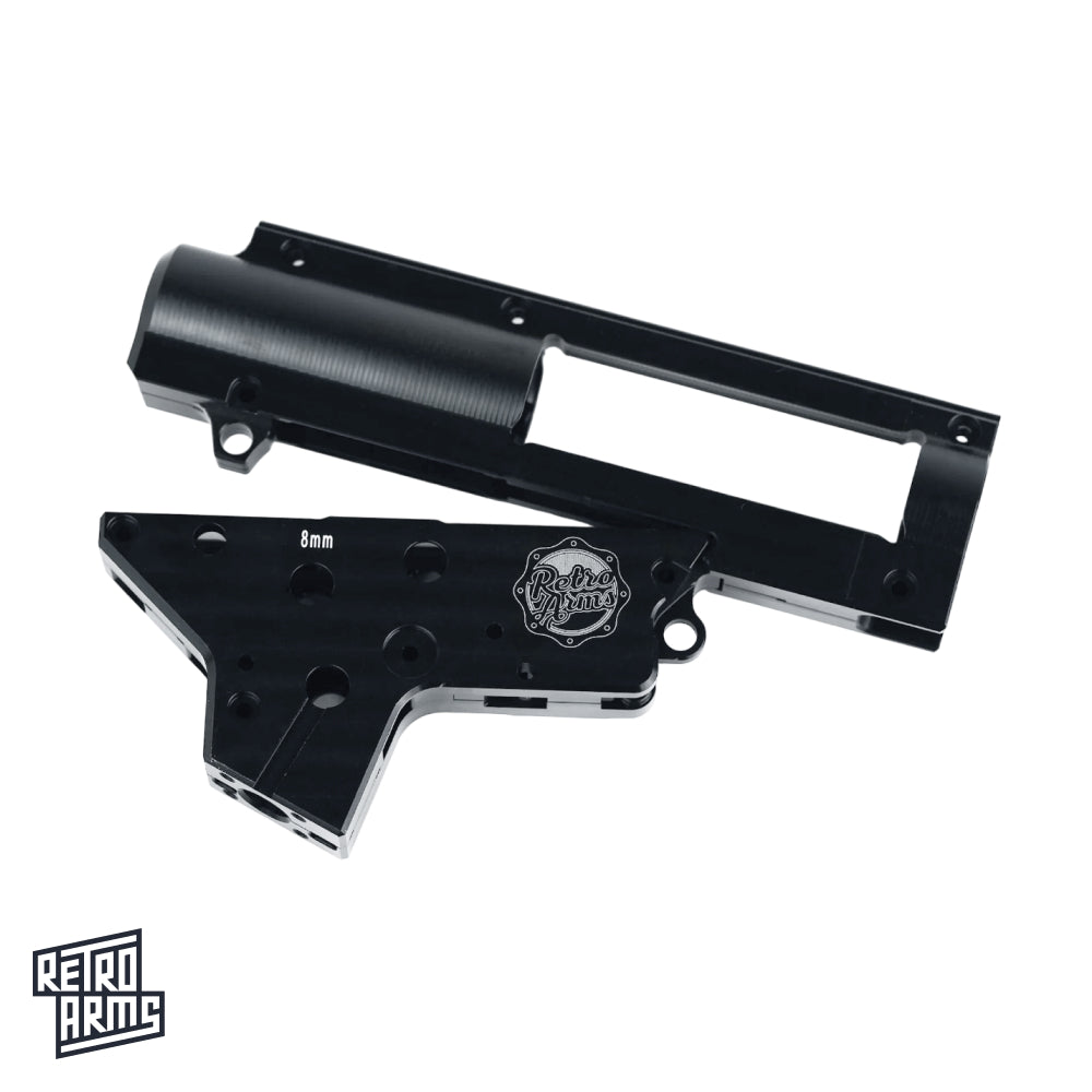 RetroArms CNC Split Gearbox Shell V2 QSC (Quick Spring Change)