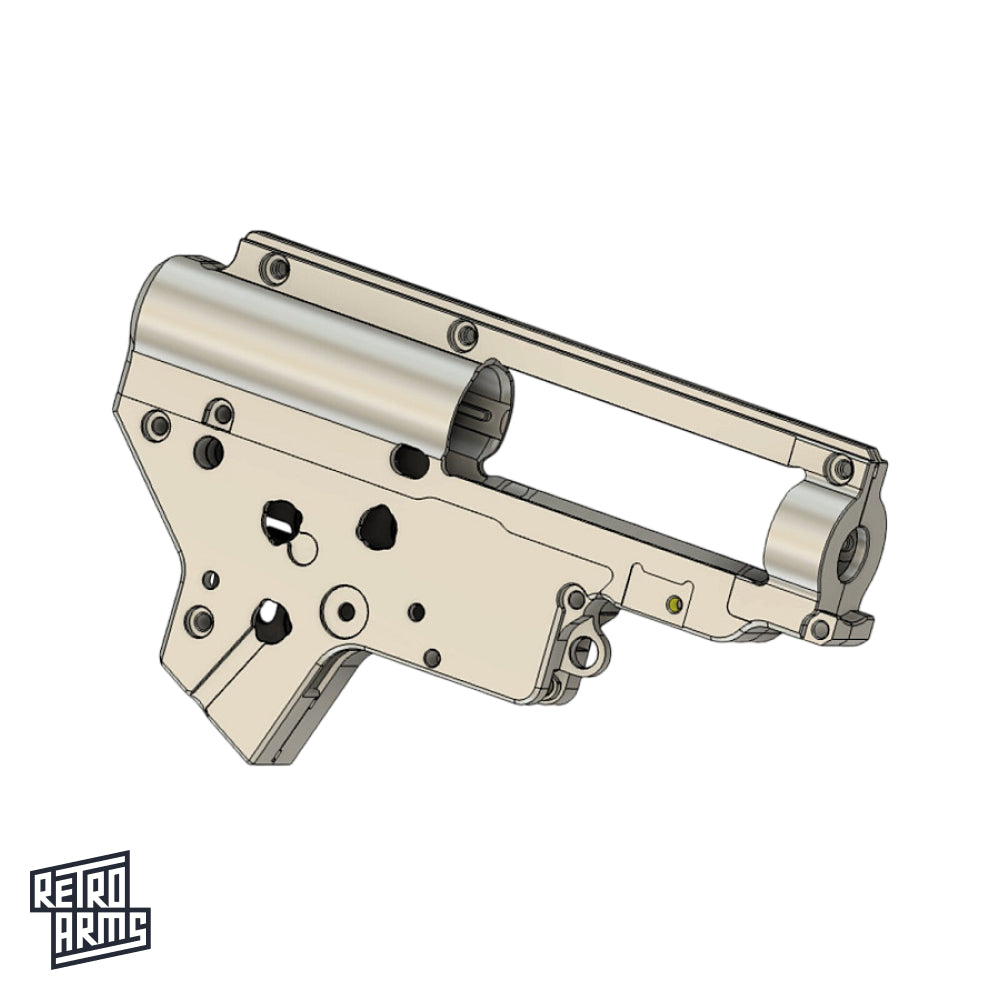 RetroArms CNC Split Gearbox Shell V2 QSC (Quick Spring Change)