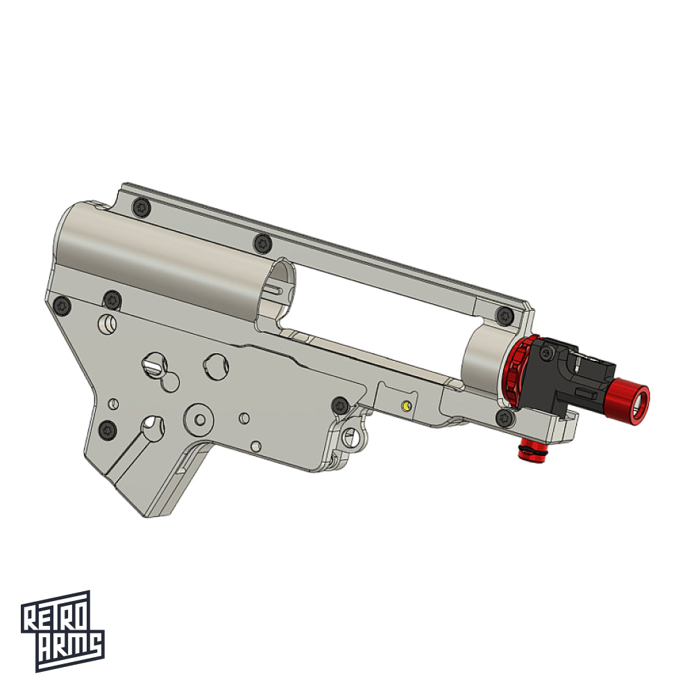 RetroArms CNC Split Gearbox V2 with Integrated Hop Up Chamber ULTRA (8mm) – QSC