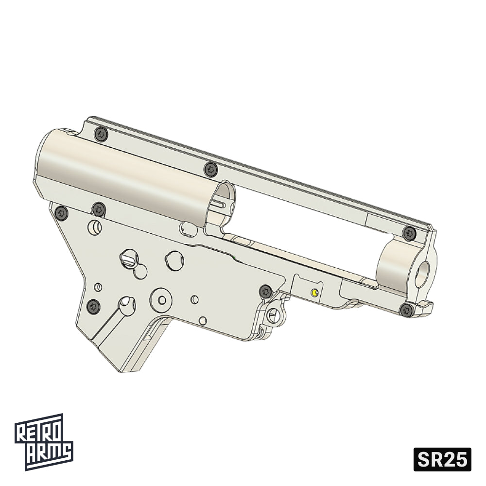 RetroArms CNC Split Gearbox SR25 (8mm) – QSC